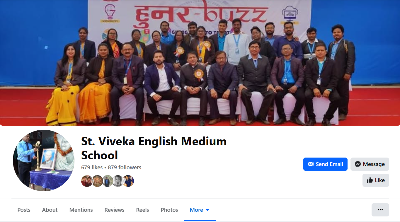 St. Viveka English Medium School Facebook page